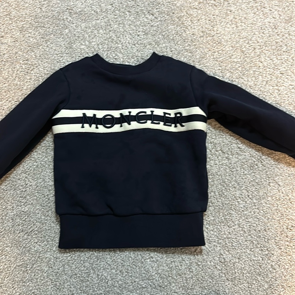 Toddler moncler sweater with logo